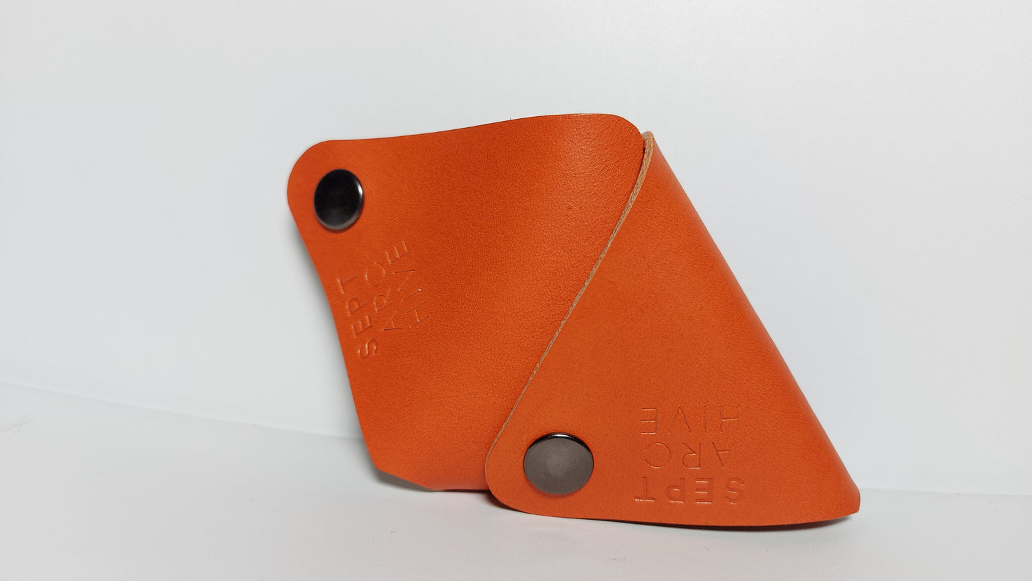 Leather Triangle Coin Pouch