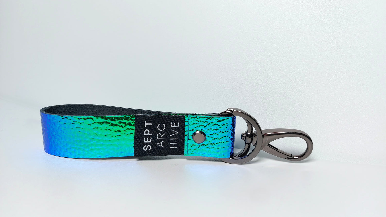 Iridescent Leather Key Chain Limited Edition