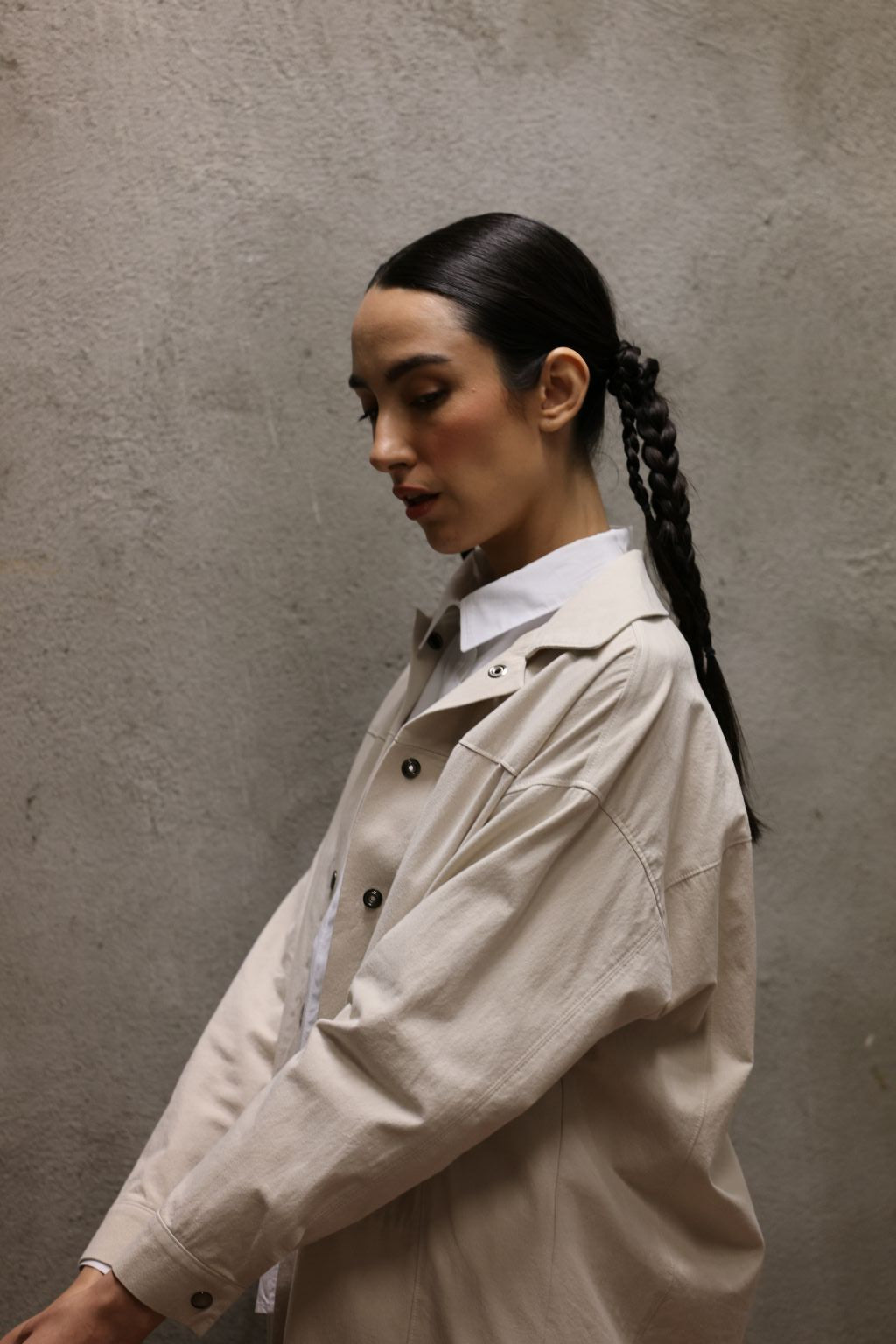 Atelier Jacket by September Archive. Cream cotton jacket. Photo by Karin Hatch.