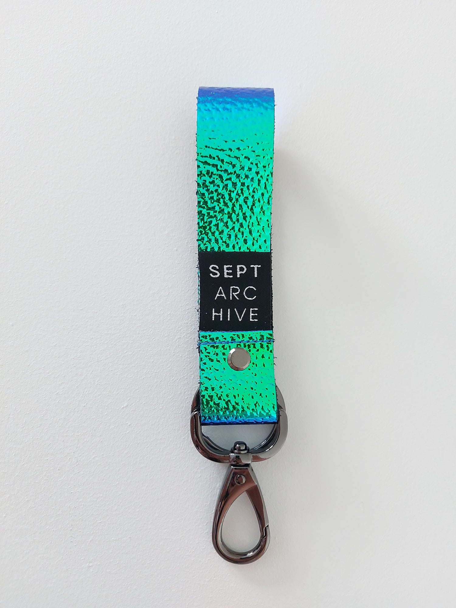 Iridescent Leather Key Chain Limited Edition