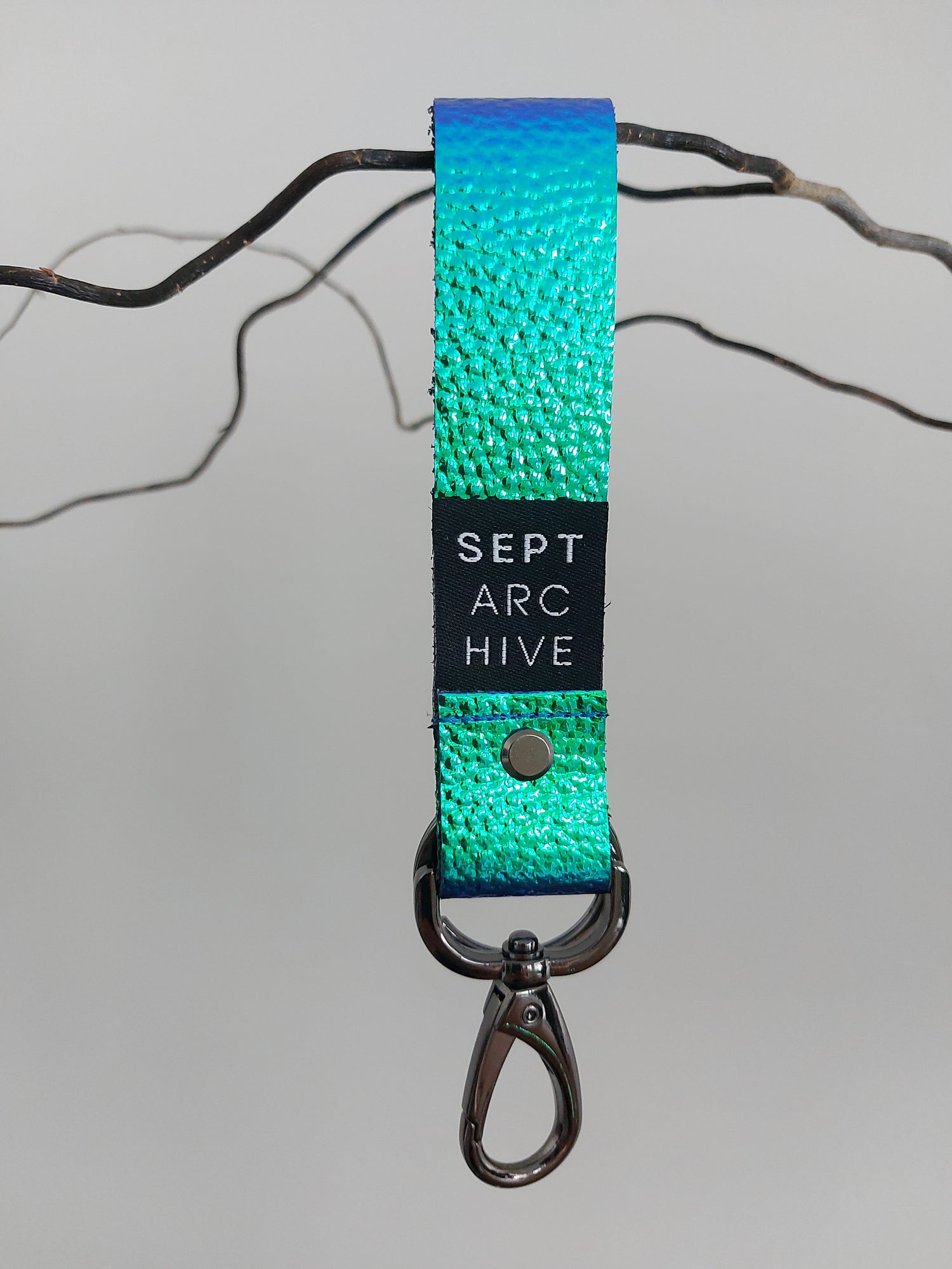 Iridescent Leather Key Chain Limited Edition