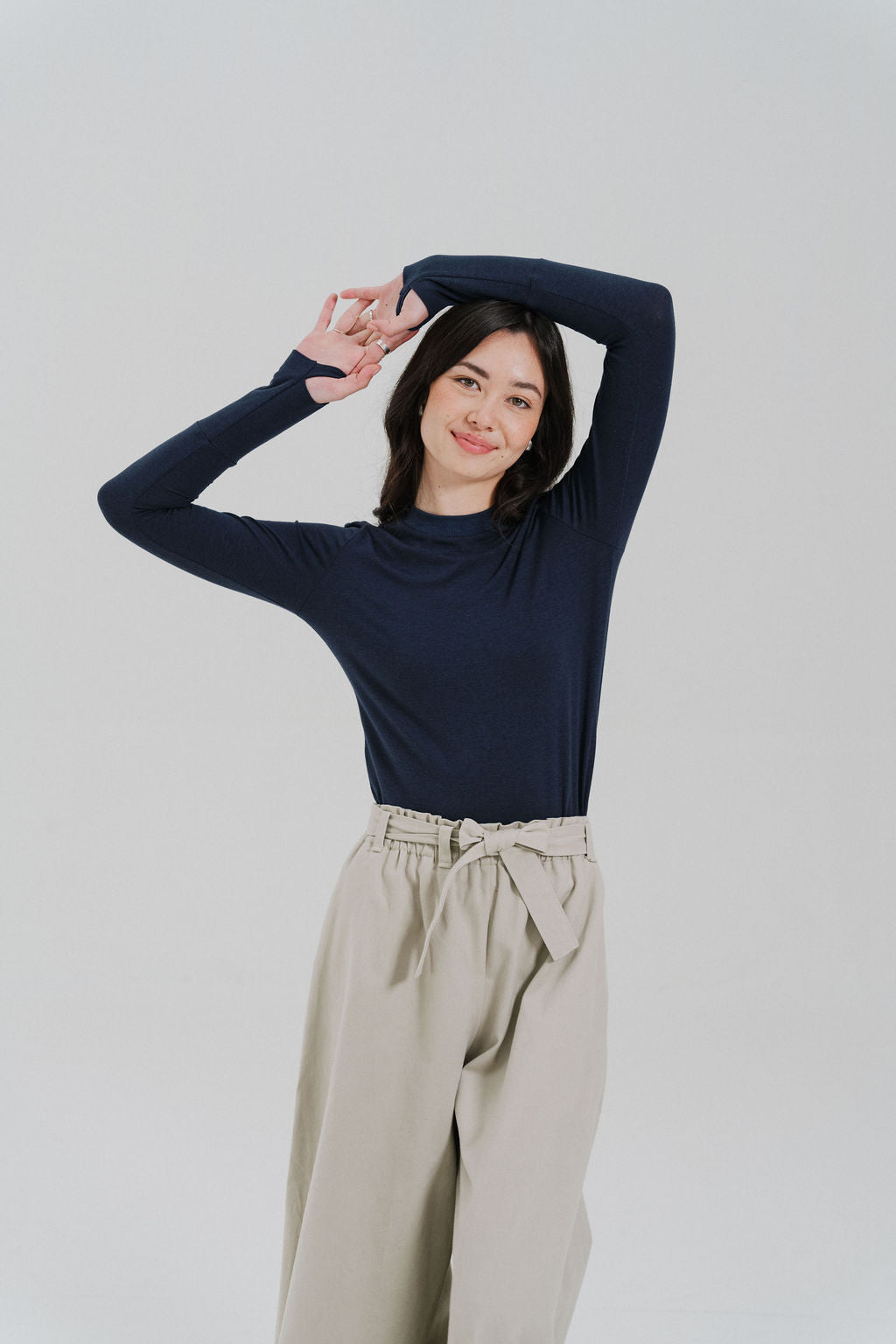 Thumbs up Knit Long Sleeve Shirt