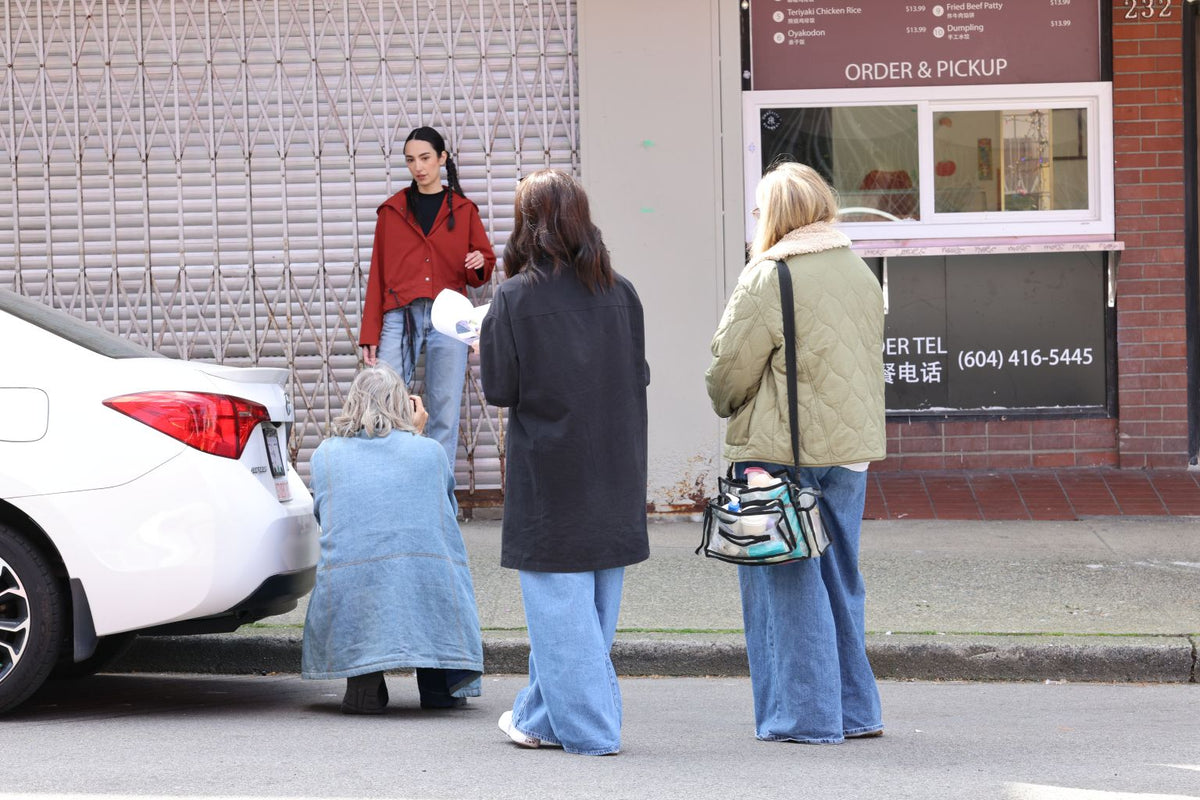 Behind the Scenes with September Archive Apparel. Photographed by Karin Hatch.