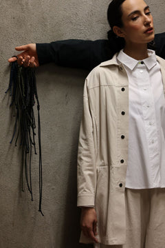 Atelier Jacket by September Archive. Cream cotton jacket. Photo by Karin Hatch.