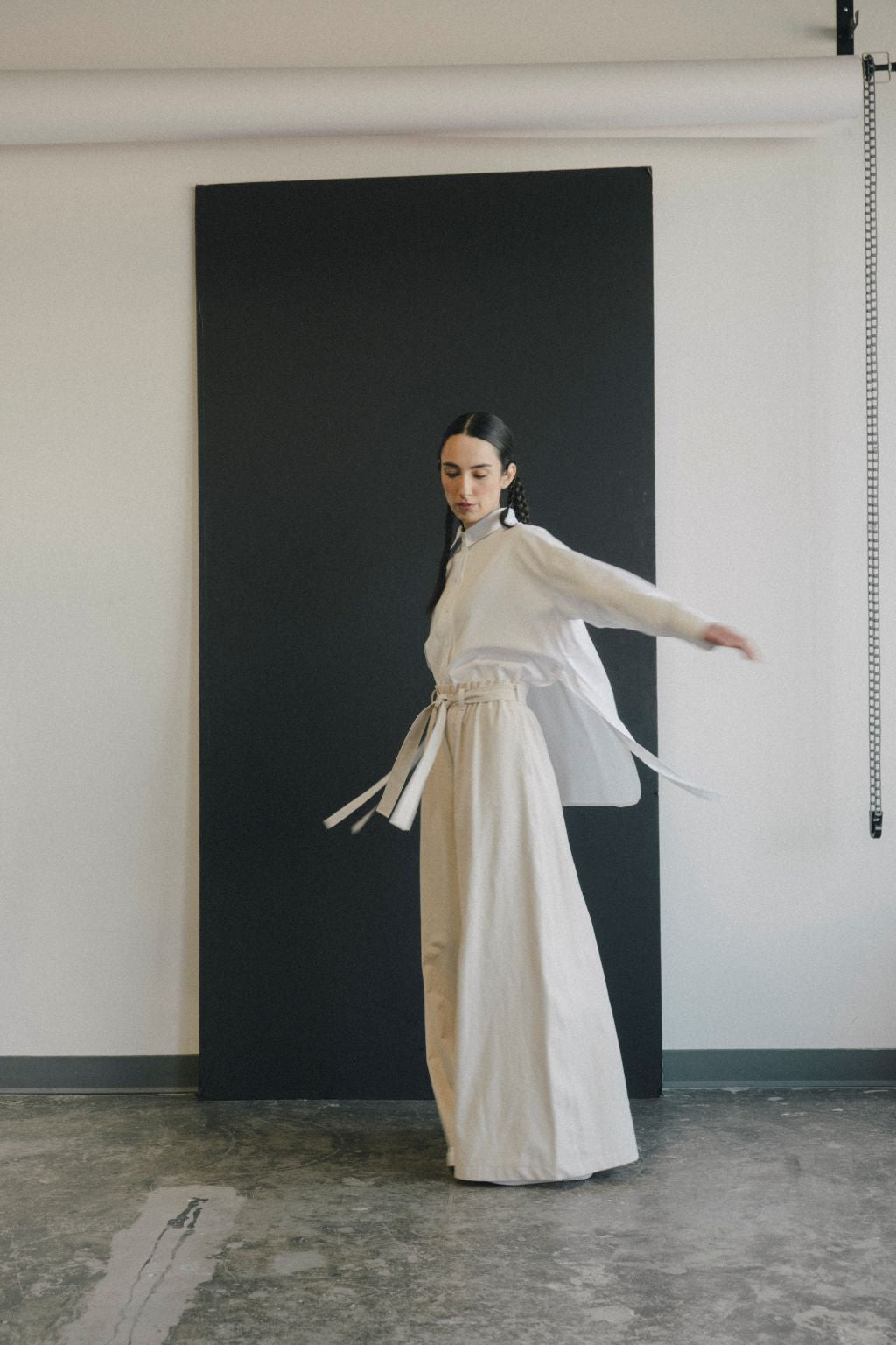 Jellyfish Tailored Shirt by September Archive. White tailored shirt. Photographed by Trevor Brady.