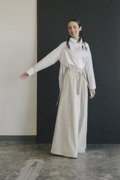 Jellyfish Tailored Shirt by September Archive. White tailored shirt. Photographed by Trevor Brady.