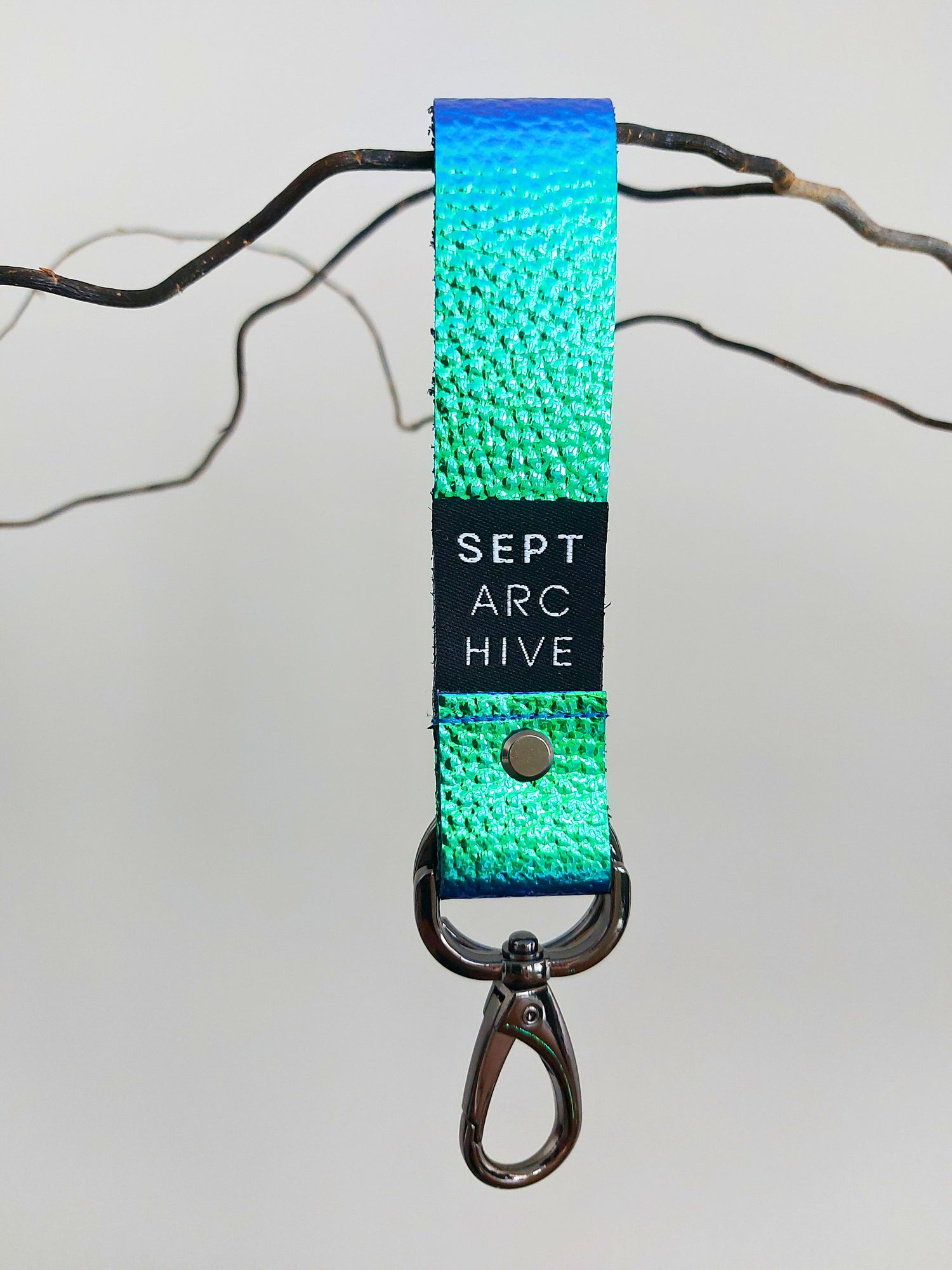 Iridescent Leather Key Chain Limited Edition